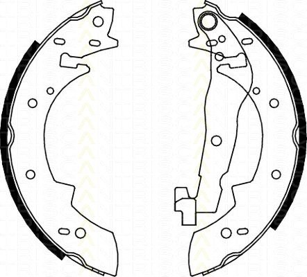 Bremsbackensatz BMW 3er 320i TRISCAN