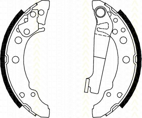Bremsbackensatz Audi 80 1.6 D TRISCAN