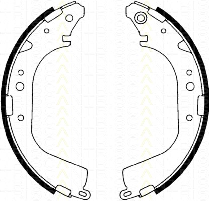 Bremsbackensatz Toyota Land Cruiser 80 4.2 TD TRISCAN