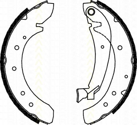 Bremsbackensatz Fiat Ducato Bus 2.5 D Combinato TRISCAN