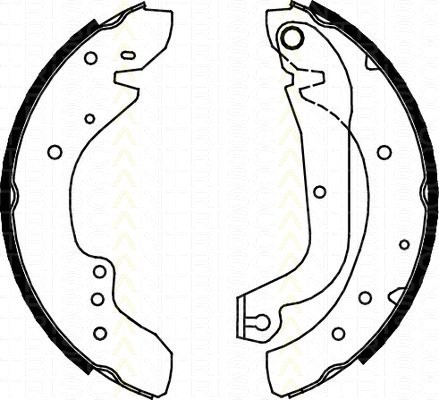 Bremsbackensatz Fiat Ducato Kasten 1.8 TRISCAN