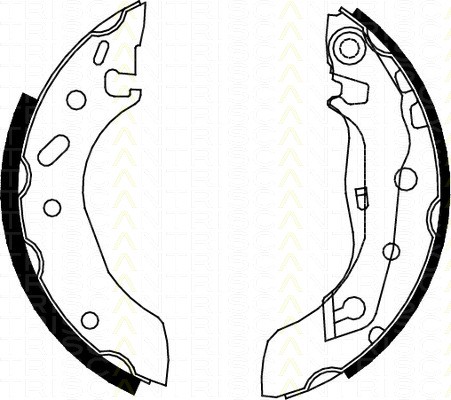 Bremsbackensatz Ford Fiesta Kasten D 1.8 TRISCAN