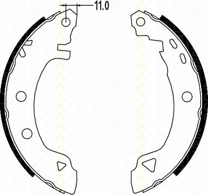 Bremsbackensatz Fiat Brava 1.8 GT 16V TRISCAN
