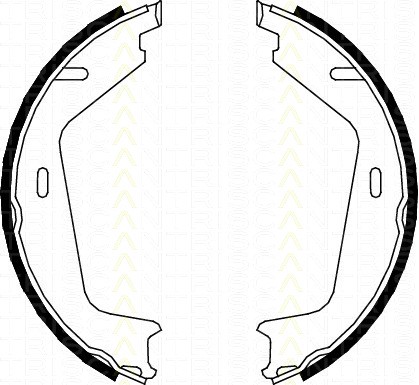 Bremsbackensatz Feststellbremse Volvo V70 III D5 TRISCAN