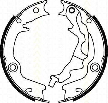 Bremsbackensatz Feststellbremse KIA Rio II Stufenheck 1.5 CRDi TRISCAN