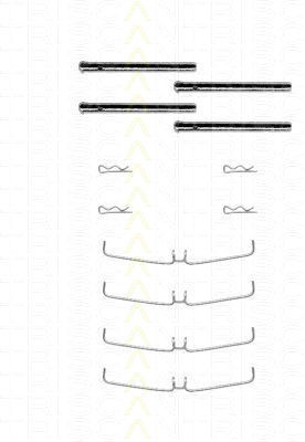 Montagesatz Bremsscheibenbelag TRISCAN für Ford Escort I 1100 