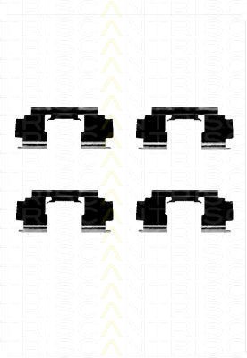 Montagesatz Bremsscheibenbelag TRISCAN für BMW 3er 318i 