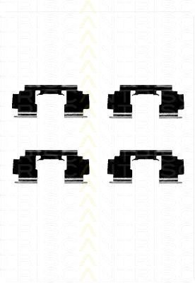 Montagesatz Bremsscheibenbelag TRISCAN für BMW 3er 318is 