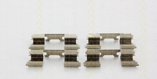 Montagesatz Bremsscheibenbelag TRISCAN für Volvo S60 II D3 