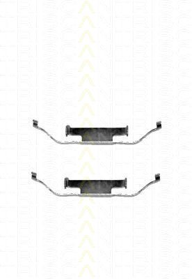 Montagesatz Bremsscheibenbelag TRISCAN für Austin Mini MK I 1000 Mayfair Sport 