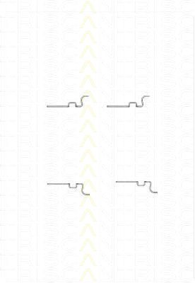 Montagesatz Bremsscheibenbelag TRISCAN für Volvo 760 2.4 Turbo D 