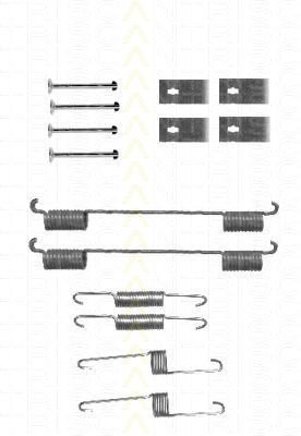 Bremsbacken Montagesatz KIA Sportage 2.0i 16V 4WD (Zubehörsatz) TRISCAN 