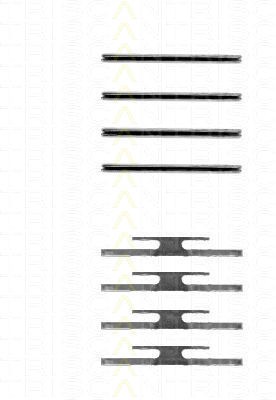 Montagesatz Bremsscheibenbelag TRISCAN für Volvo 240 2.3 