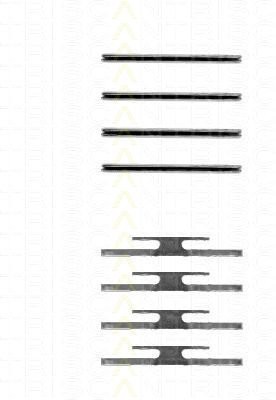 Montagesatz Bremsscheibenbelag TRISCAN für Volvo 140 2.0 S 