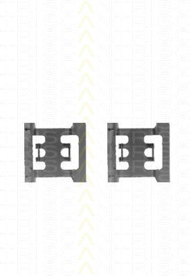 Montagesatz Bremsscheibenbelag TRISCAN für BMW 3er Cabriolet 325i 