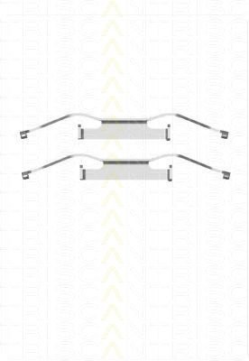 Montagesatz Bremsscheibenbelag TRISCAN für Opel Insignia 2.0 CDTI 