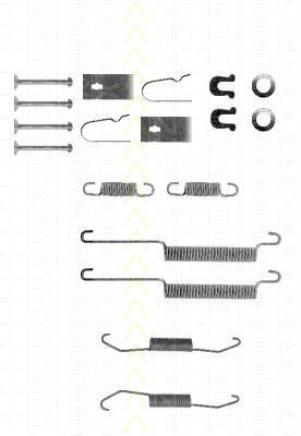 Bremsbacken Montagesatz Honda Civic VI Fastback 1.5 16V (Zubehörsatz) TRISCAN 