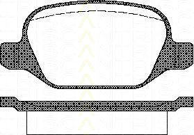 Bremsbelagsatzsatz Hinterachse TRISCAN für Lancia Lybra SW 1.9 JTD 