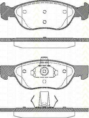 Bremsbelagsatzsatz Vorderachse TRISCAN für Fiat Punto 1.3 JTD 16V 