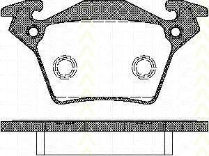 Bremsbelagsatzsatz Hinterachse TRISCAN für Mercedes-Benz Vito Bus 110 CDI 2.2 