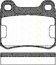 Bremsbelagsatzsatz Hinterachse TRISCAN für Mercedes-Benz 190 2.0 