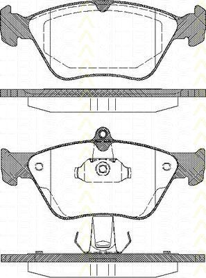 Bremsbelagsatzsatz Vorderachse TRISCAN für Saab 900 I Combi Coupe 2.0 Turbo-16 