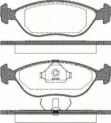 Bremsbelagsatzsatz Vorderachse TRISCAN für Volvo 460 L 1.9 Turbo Diesel 
