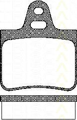 Bremsbelagsatzsatz Hinterachse TRISCAN für Citroën BX Break 19 D 