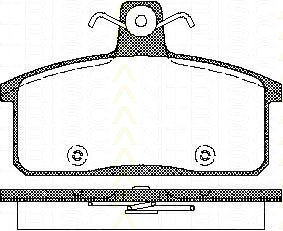 Bremsbelagsatzsatz Vorderachse TRISCAN für Iveco Massif Pick-up 3.0 HPI 