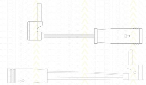 Warnkontakt Verschleissanzeige Mercedes-Benz E-Klasse E 200 Kompressor 