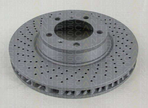 2xStück TRISCAN Bremsscheibe Vorderachse links,beschichtet Porsche 911 Cabriolet 3.8 Carrera 4S