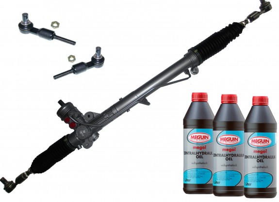 Lenkgetriebe Audi A4 8E mit Servotronic mit neuen Spurstangenköpfen und Hydrauliköl