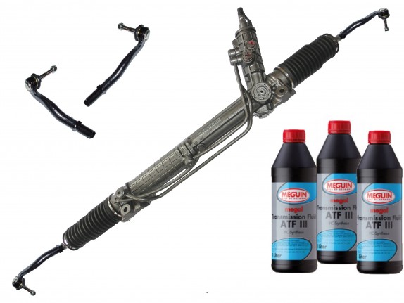 Lenkgetriebe BMW 5er E39 mit Spurstangenköpfen und 3 Litern Servoöl