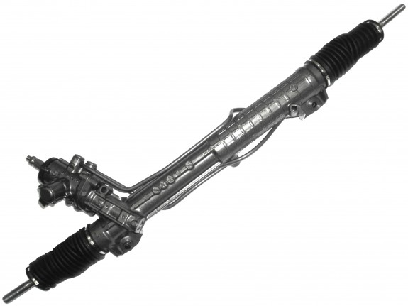 Lenkgetriebe BMW 5er E39 mit Servotronic (runder Sensor) komplett mit neuen Spurstangenköpfen