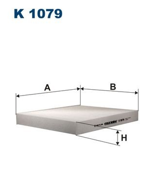 1 Stück K1079 Innenraumfilter 