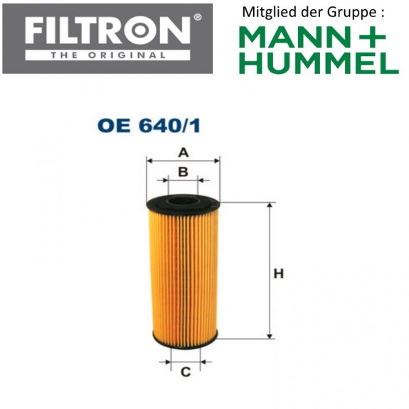 Ölfilter FILTRON OE640/1