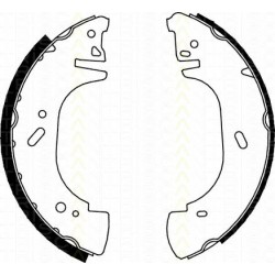 Bremsbackensatz Opel Movano Pritsche/Fahrgestell 2.5 D TRISCAN
