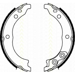 Bremsbackensatz Feststellbremse Fiat Ducato Kasten 2.8 TDI TRISCAN