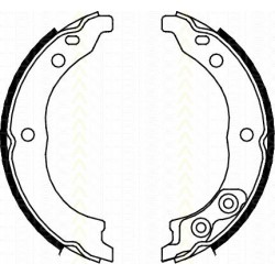 Bremsbackensatz Feststellbremse Fiat Ducato Kasten 2.8 D TRISCAN