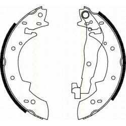 Bremsbackensatz BMW 3er 320i TRISCAN