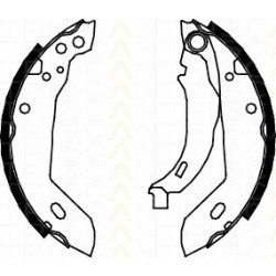Bremsbackensatz Renault Super 5 1.1 TRISCAN