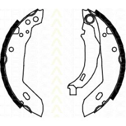Bremsbackensatz Citroën ZX 1.9 D TRISCAN