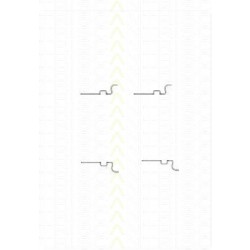 Montagesatz Bremsscheibenbelag TRISCAN für Volvo 740 2.3 