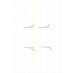 Montagesatz Bremsscheibenbelag TRISCAN für Volvo 740 2.3 