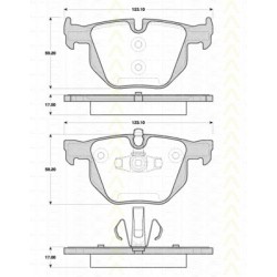 Bremsbelagsatzsatz Hinterachse TRISCAN für BMW 3er 320d xDrive 