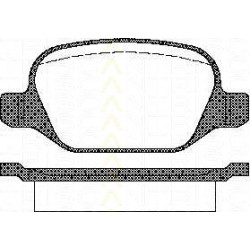 Bremsbelagsatzsatz Hinterachse TRISCAN für Lancia Lybra 1.9 JTD 