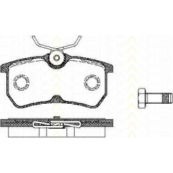 Bremsbelagsatzsatz Hinterachse TRISCAN für Ford Focus 1.4 16V 