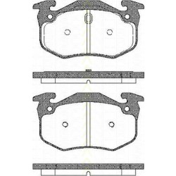 Bremsbelagsatzsatz Hinterachse TRISCAN für Renault Super 5 1.4 Turbo 