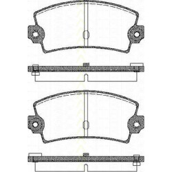 Bremsbelagsatzsatz Hinterachse TRISCAN für Renault Espace II 2.8 V6 