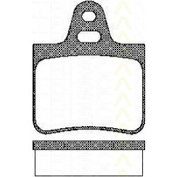 Bremsbelagsatzsatz Hinterachse TRISCAN für Citroën BX 14 E 